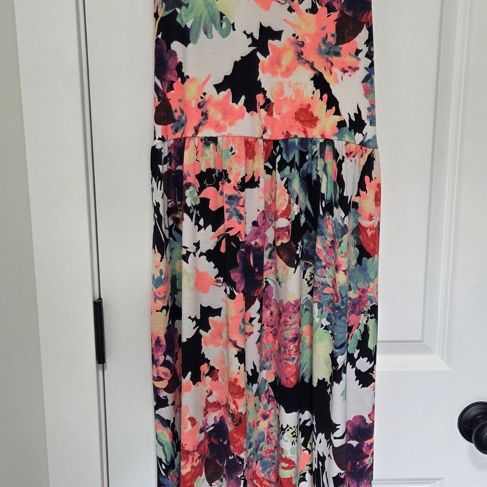 Bellamie Multicolor Floral A-Line Skirt